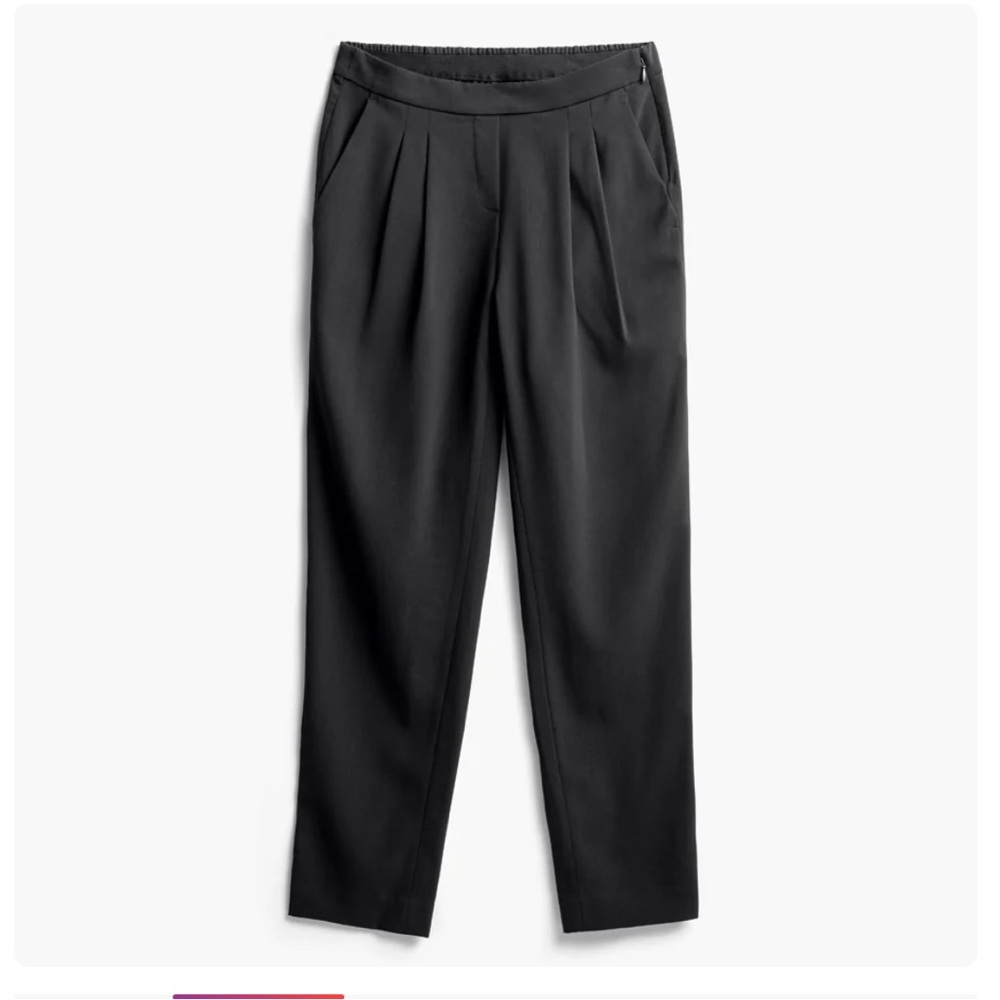 Ministry of Supply Women's Black Ankle Tappered Swift Drape Pant Size 6